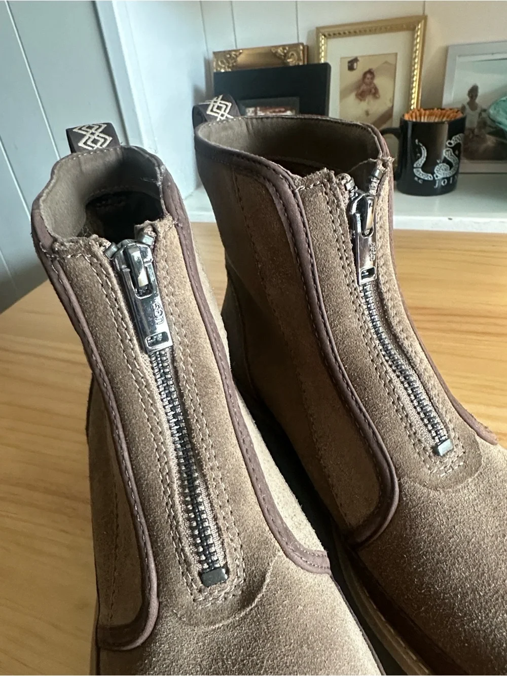 UGG Cityfunc Zip Water-Resistant Platform Bootie 8.5
